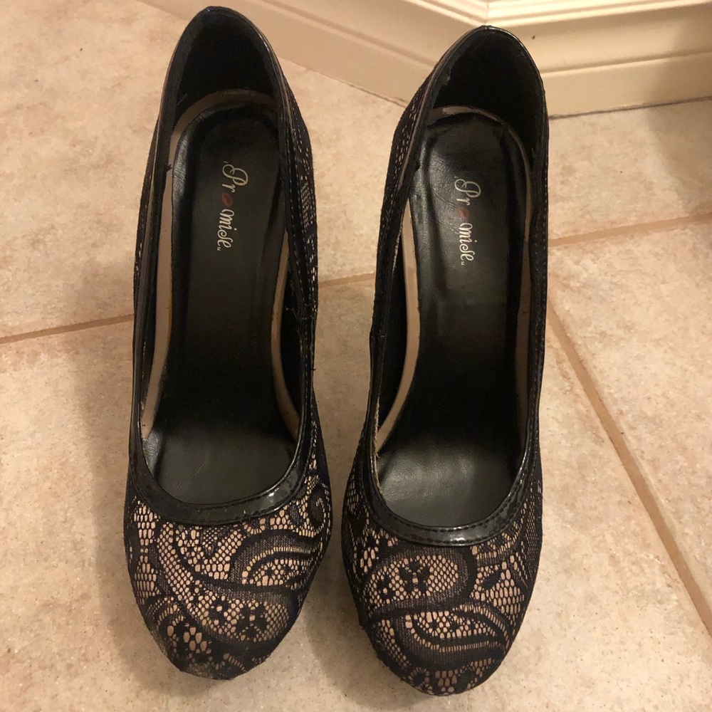 Lace heels